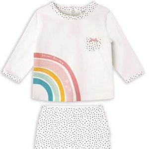 Conjunto polaina arcoiris 0 meses Yatsi