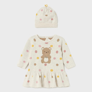 Vestido con gorro 12 meses Mayoral