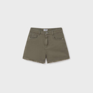Pantalón corto sarga verde 14 y 16 años Mayoral