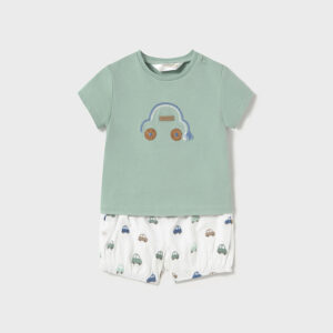 Conjunto corto cochecito 0-1 y 1-2 meses Mayoral