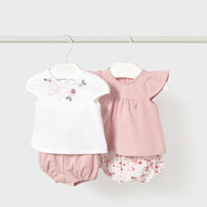 Conjunto corto estampado 0-1 y 1-2 meses Mayoral