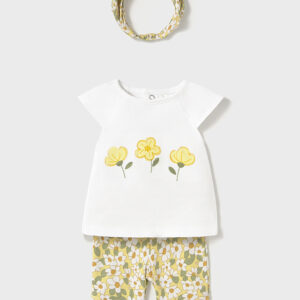 Conjunto leggins cortos con diadema 6-9 y 18 meses Mayoral