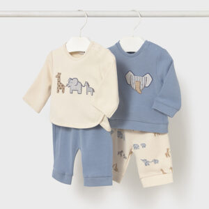 Conjunto estampado 4-6, 6-9 y 12 meses Safari de Ensueño Mayoral