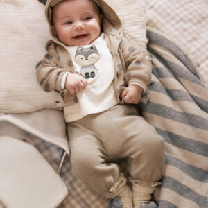 Chándal en tricot 3 piezas 6-9 y 18 meses Mayoral