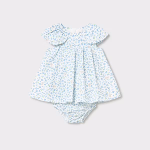 Vestido estampado con cubrepañal 1-2 meses Mayoral