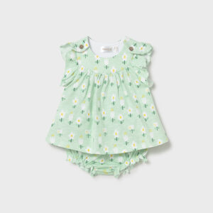 Vestido estampado con braguita 1-2 y 2-4 meses Mayoral