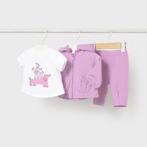 Chándal 3 piezas perritos 2-4, 4-6 y 6-9 meses Mayoral