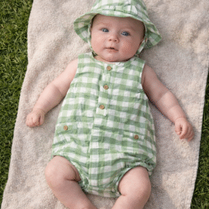 Pelele cuadros con gorro 2-4, 4-6 y 6-9 meses Mayoral