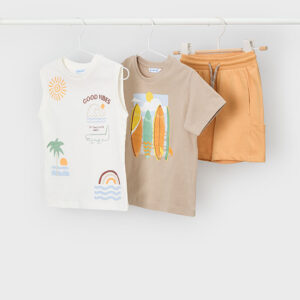 Conjunto 3 piezas surf 5, 6 y 7 años Mayoral